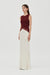 ECHO CONTRAST TANK DRESS | CRIMSON - THIRD FORM
