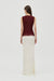 ECHO CONTRAST TANK DRESS | CRIMSON - THIRD FORM