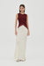 ECHO CONTRAST TANK DRESS | CRIMSON - THIRD FORM