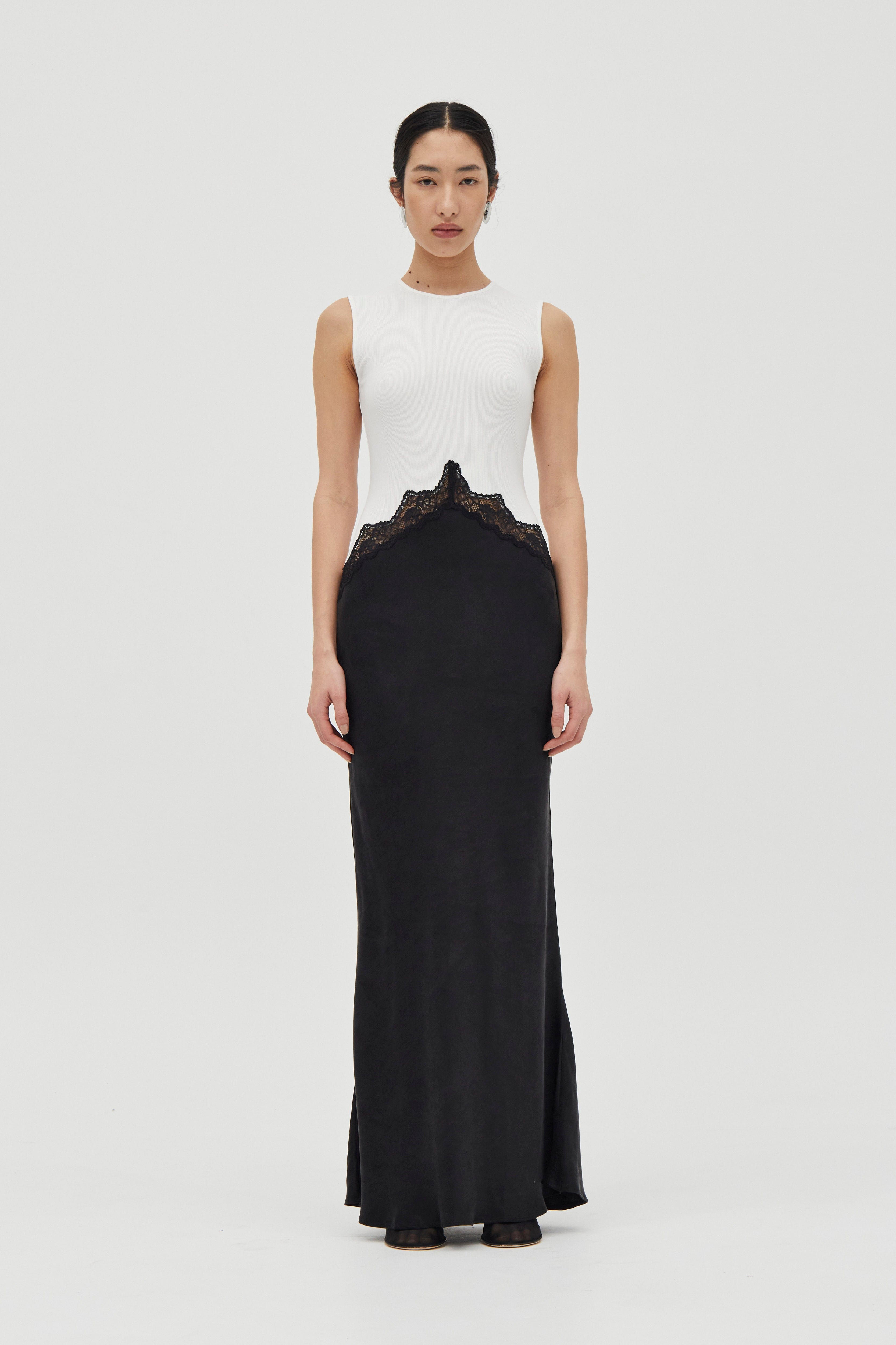 ECHO CONTRAST TANK DRESS | MOONSTONE | THIRD FORM | Women's Australian Fashion ECHO CONTRAST TANK DRESS | MOONSTONE | THIRD FORM | Women's Australian Fashion