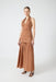 ECLIPSE HALTER DRESS | RUST - THIRD FORM