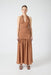 ECLIPSE HALTER DRESS | RUST - THIRD FORM
