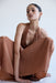 ECLIPSE HALTER DRESS | RUST - THIRD FORM