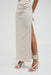 ELECTRIC TUCKED MAXI SKIRT | BONE - THIRD FORM