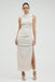 THIRD FORM ELECTRIC TUCKED MAXI TANK DRESS | BONE