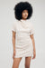 THIRD FORM ELECTRIC TUCKED TEE DRESS | BONE