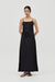 ELYSIAN BELTED MAXI DRESS | BLACK - THIRD FORM