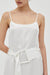 ELYSIAN BELTED MAXI DRESS | WHITE - THIRD FORM