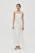 ELYSIAN BELTED MAXI DRESS | WHITE - THIRD FORM