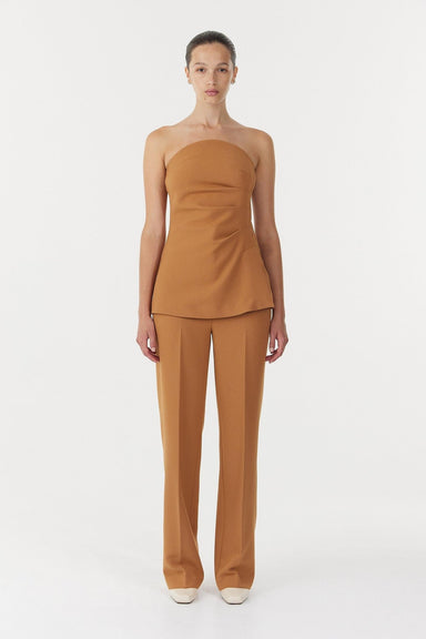 ENIGMA STRAPLESS BODICE | CAMEL - THIRD FORM