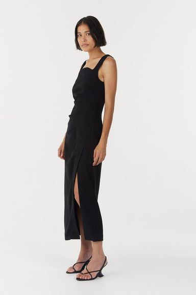 THIRD FORM ENIGMA TUCK DRESS | BLACK