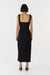 ENIGMA TUCK DRESS | BLACK - THIRD FORM