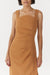 ENIGMA TUCK DRESS | CAMEL - THIRD FORM