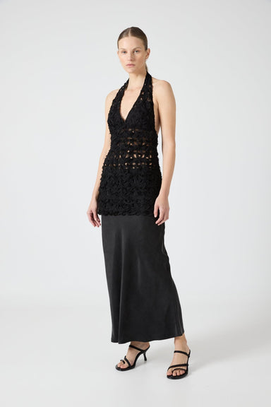 ETHEREAL MAXI DRESS | BLACK - THIRD FORM