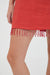 FLAME LINEN MINI DRESS | GRENADINE - THIRD FORM