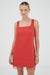 FLAME LINEN MINI DRESS | GRENADINE - THIRD FORM