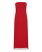 FLAME LINEN STRAPLESS DRESS | GRENADINE - THIRD FORM