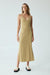 THIRD FORM FORM CROSS BACK MIDI DRESS | KHAKI
