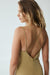 THIRD FORM FORM CROSS BACK MIDI DRESS | KHAKI