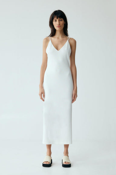 THIRD FORM FORM CROSS BACK MIDI DRESS | OFF WHITE