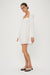 THIRD FORM FULL FORM SHIRRED BABYDOLL DRESS | OFF WHITE