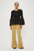 THIRD FORM FULL FORM SHIRRED BLOUSE | BLACK