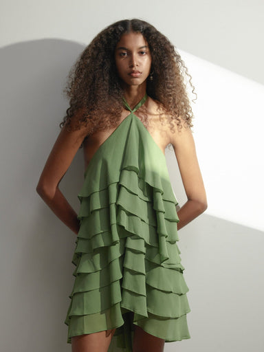 GAIA TIERED MINI DRESS | JUNIPER - THIRD FORM