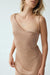 THIRD FORM HEAVY METAL KNIT COWL MINI SLIP | ROSE GOLD