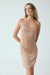THIRD FORM HEAVY METAL KNIT COWL MINI SLIP | ROSE GOLD