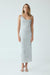 THIRD FORM HEAVY METAL KNIT COWL SLIP | SILVER