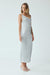THIRD FORM HEAVY METAL KNIT COWL SLIP | SILVER