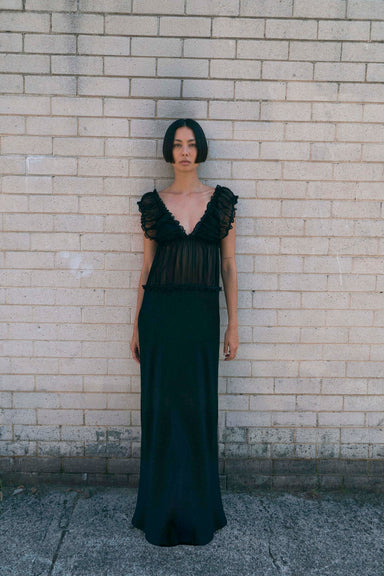 HELD FLOOR LENGTH DRESS | ECLIPSE - THIRD FORM