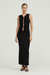HIDDEN GEM TANK MAXI DRESS | BLACK - THIRD FORM