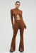 HOOKED IN KNIT FLARE PANT | CINNAMON - THIRD FORM