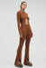 HOOKED IN KNIT FLARE PANT | CINNAMON - THIRD FORM