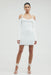 THIRD FORM HOOKED IN KNIT HALTER MINI | OFF WHITE