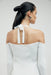 THIRD FORM HOOKED IN KNIT HALTER MINI | OFF WHITE