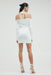 THIRD FORM HOOKED IN KNIT HALTER MINI | OFF WHITE