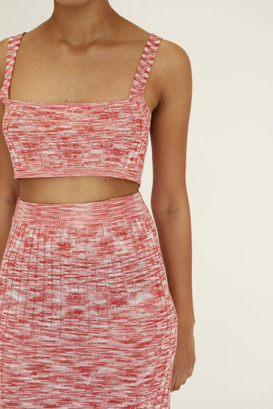 THIRD FORM HORIZON KNIT BRA-LET | PINK TO RED