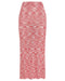THIRD FORM HORIZON KNIT FLARE OUT SKIRT | PINK TO RED