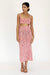 THIRD FORM HORIZON KNIT FLARE OUT SKIRT | PINK TO RED