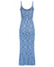 THIRD FORM HORIZON KNIT FLARE OUT SLIP DRESS | BLUES
