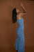 THIRD FORM HORIZON KNIT FLARE OUT SLIP DRESS | BLUES
