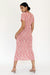 THIRD FORM HORIZON KNIT FLARE OUT TEE DRESS | PINK TO RED