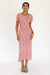 THIRD FORM HORIZON KNIT FLARE OUT TEE DRESS | PINK TO RED