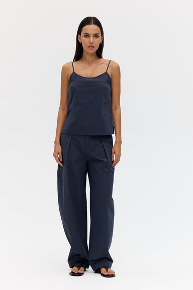 THIRD FORM IMPRINT TAILORED COTTON TROUSER | INK