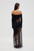 INHALE PANEL OFF SHOULDER DRESS | INK - THIRD FORM