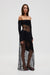 INHALE PANEL OFF SHOULDER DRESS | INK - THIRD FORM