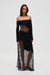 INHALE PANEL OFF SHOULDER DRESS | INK - THIRD FORM
