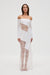 INHALE PANEL OFF SHOULDER DRESS | OPAL - THIRD FORM